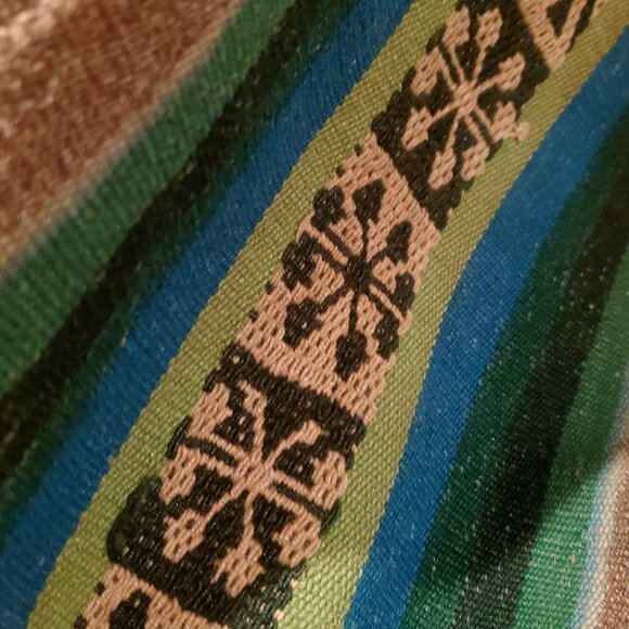 Poncho El Gaucho Antique Authentic Andean Handwoven Textile, Outdoor Lovers, - Picture 4 of 5